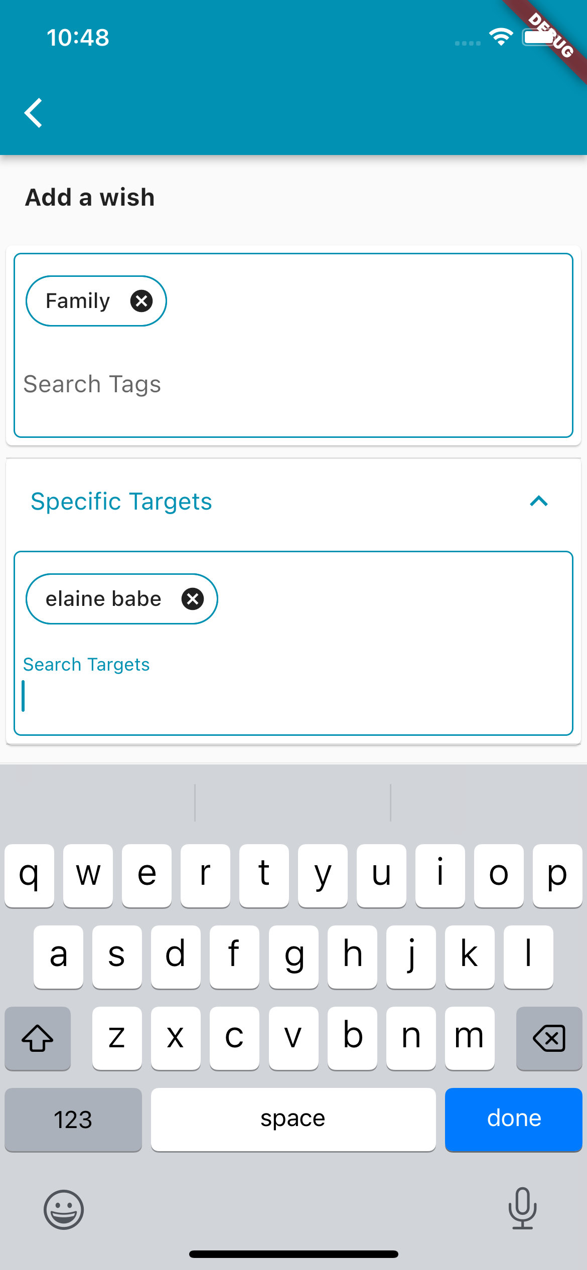 Adding a tag to specific people